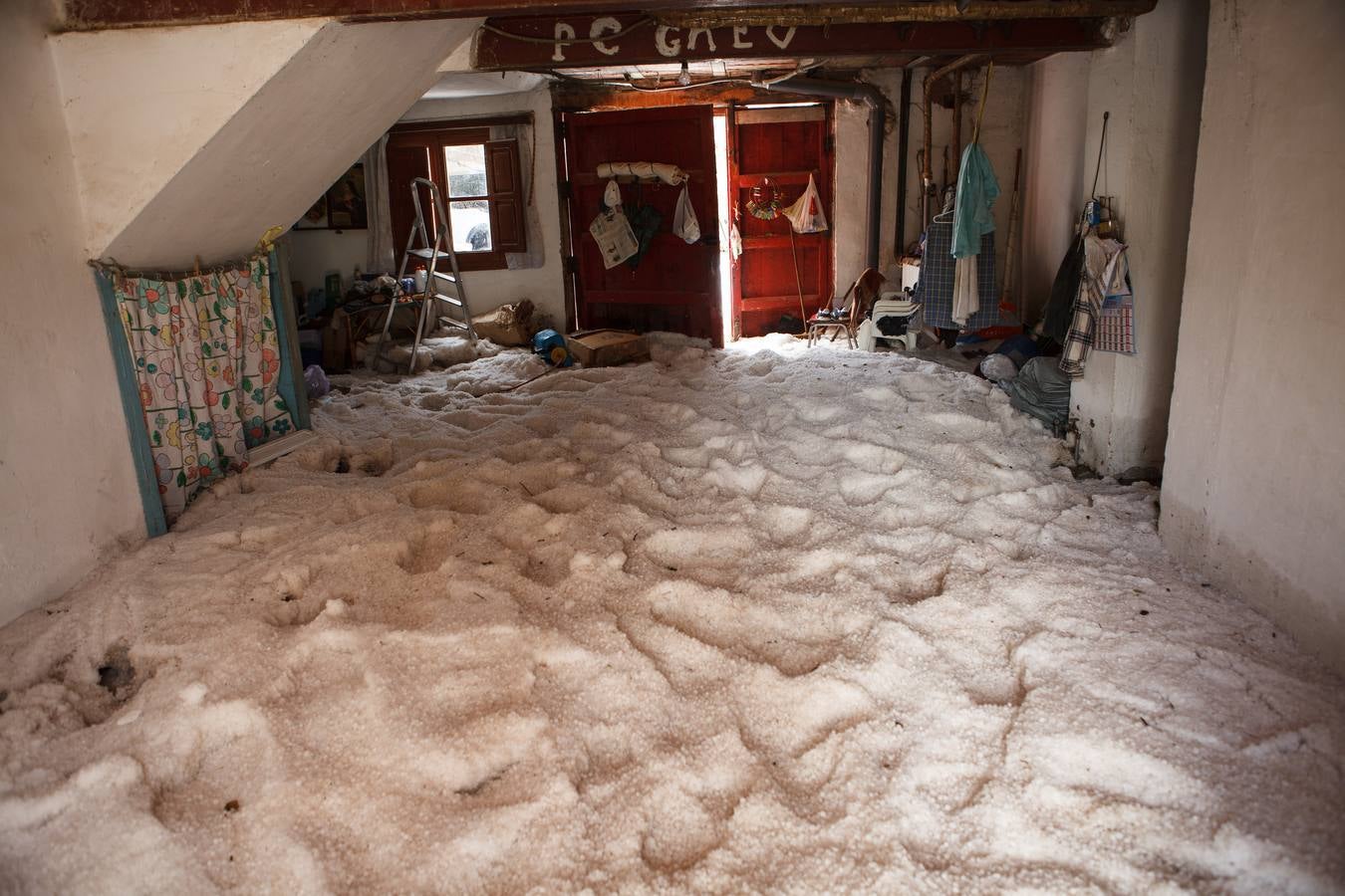 Intensa granizada en Soria en pleno mes de julio