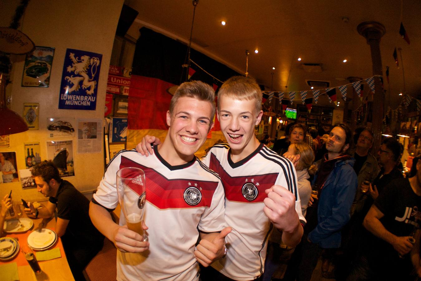 Así se vivió el partido de Alemania contra Brasil en el bar teutón de Bilbao