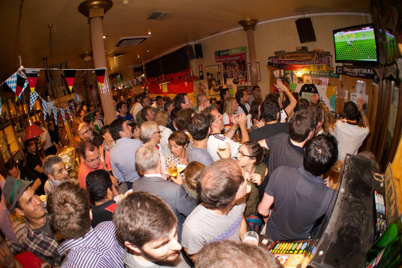 Así se vivió el partido de Alemania contra Brasil en el bar teutón de Bilbao