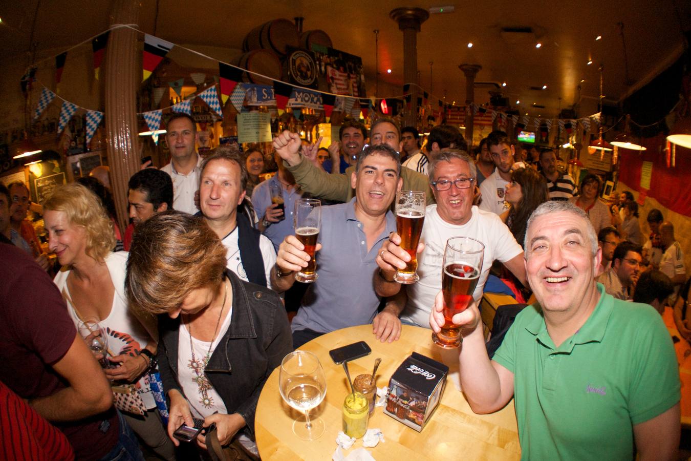 Así se vivió el partido de Alemania contra Brasil en el bar teutón de Bilbao