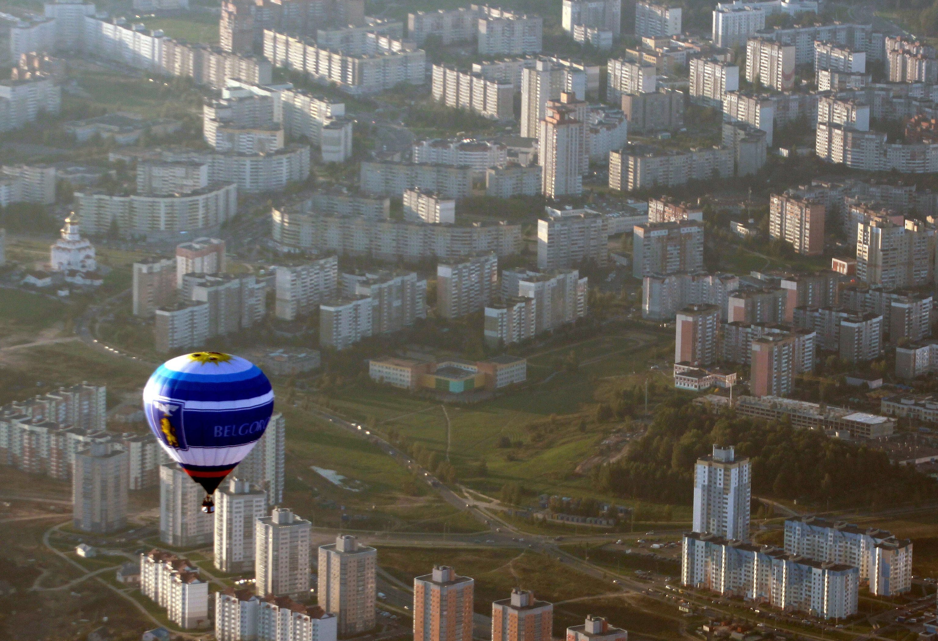 Los globos toman el horizonte de Minsk
