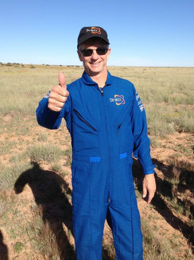 El salto del vicepresidente de Google desde la estratosfera