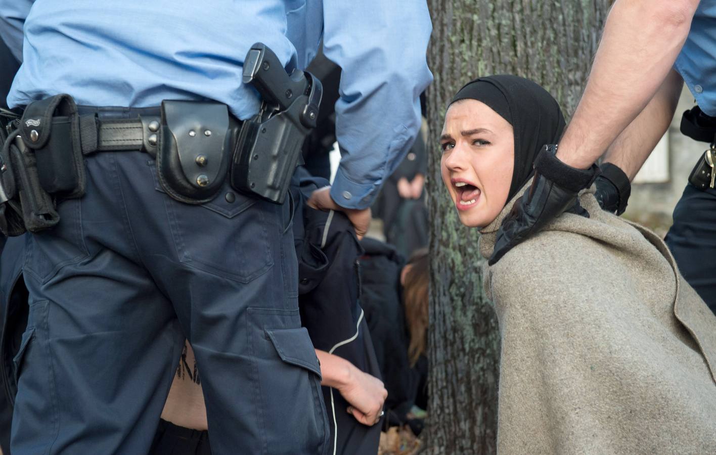 Protesta contra la ley islámica en Alemania