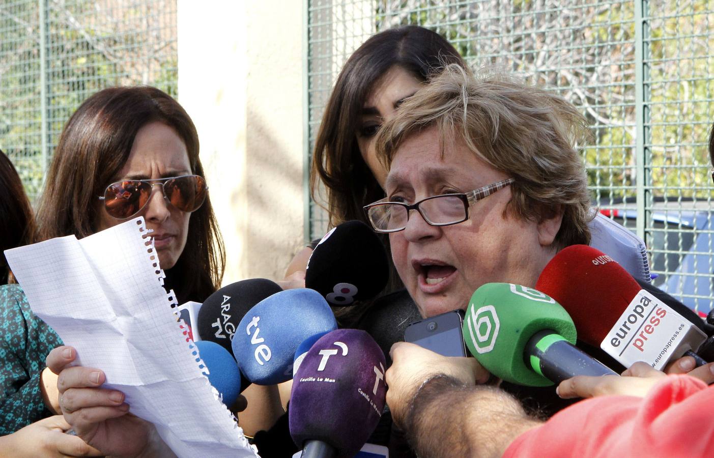 Teresa Mesa, la portavoz de la auxiliar que finalmente fue desautorizada.