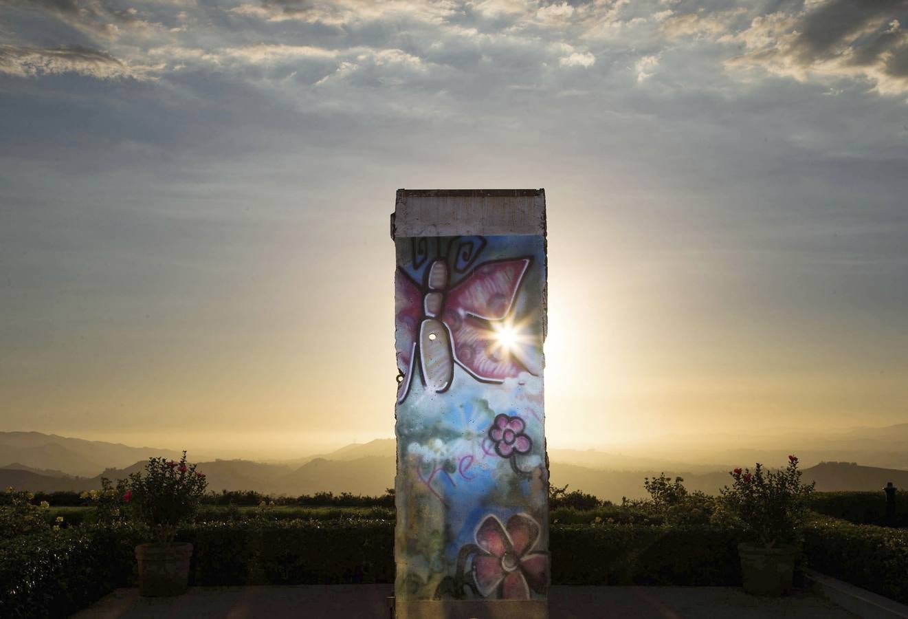 Parte del Muro de Berlín, en la Biblioteca-Museo Ronald Reagan en Simi Valley, California (EE UU)