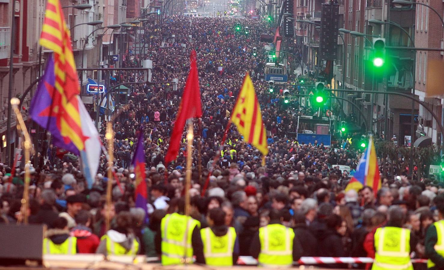 Manifestación en contra de la dispersión en Bilbao