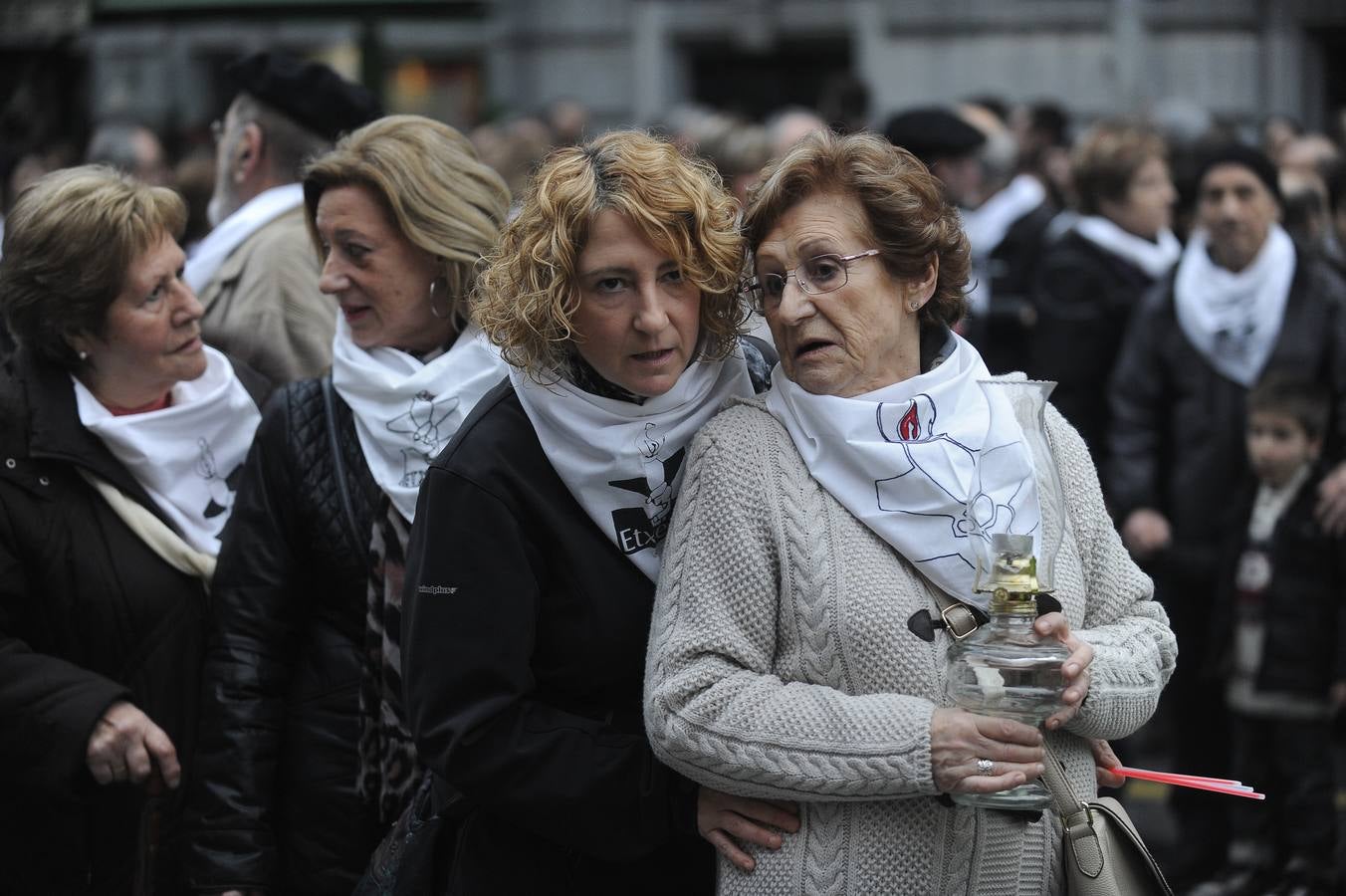 Manifestación en contra de la dispersión en Bilbao