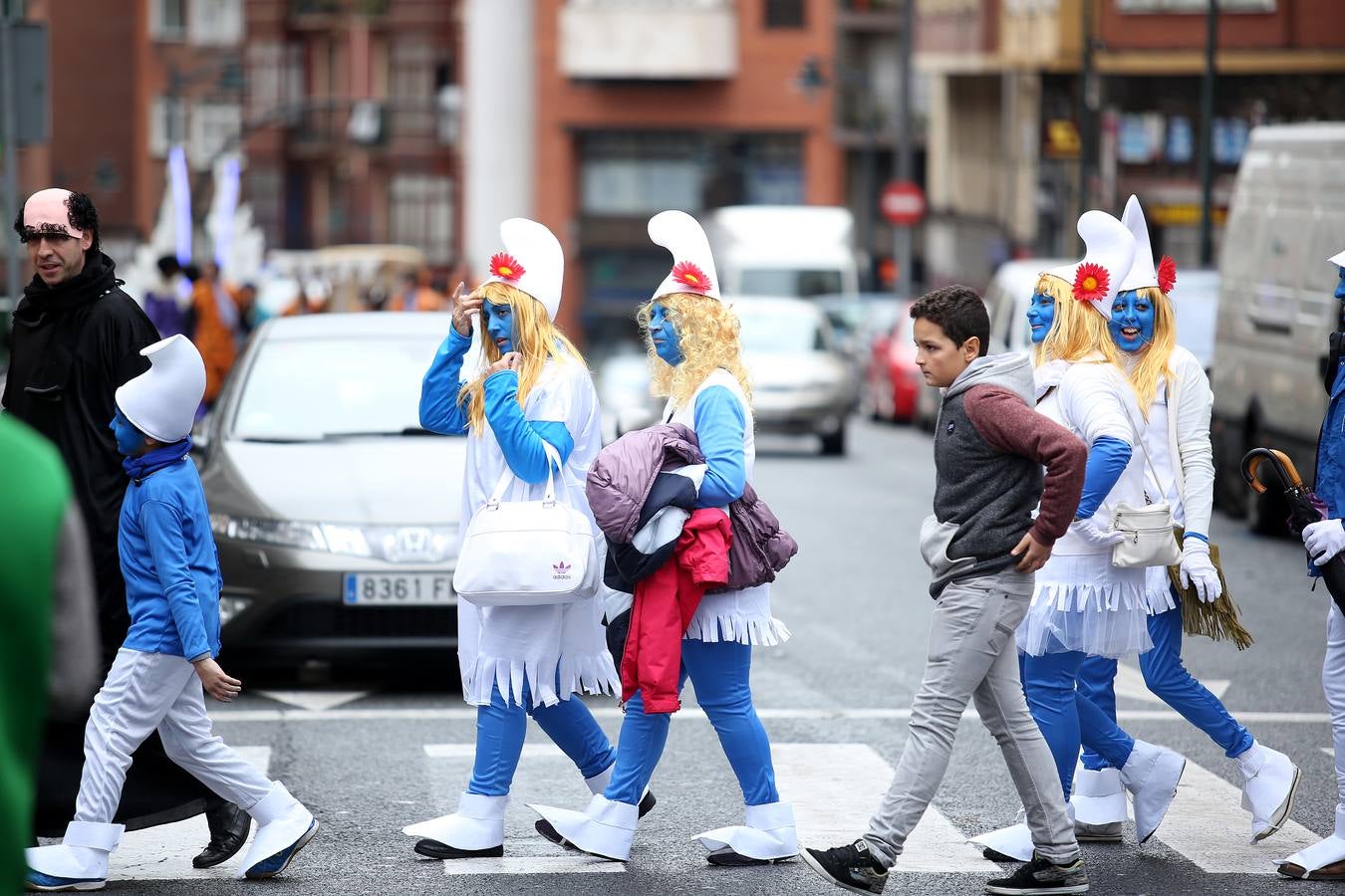 Santutxu se pinta la cara por carnaval