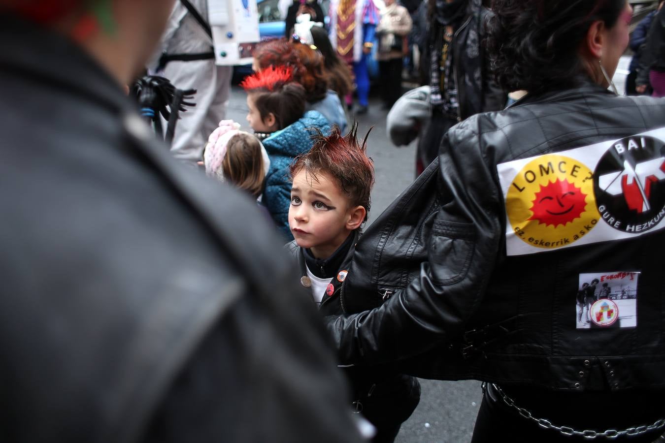 Santutxu se pinta la cara por carnaval
