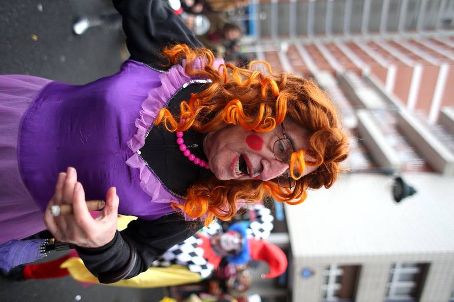 Santutxu se pinta la cara por carnaval