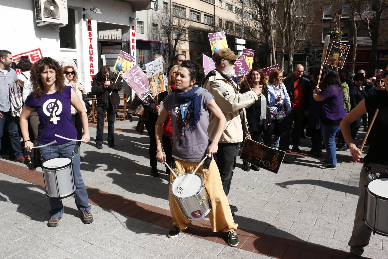 Manifestación en Vitoria en favor de la igualdad