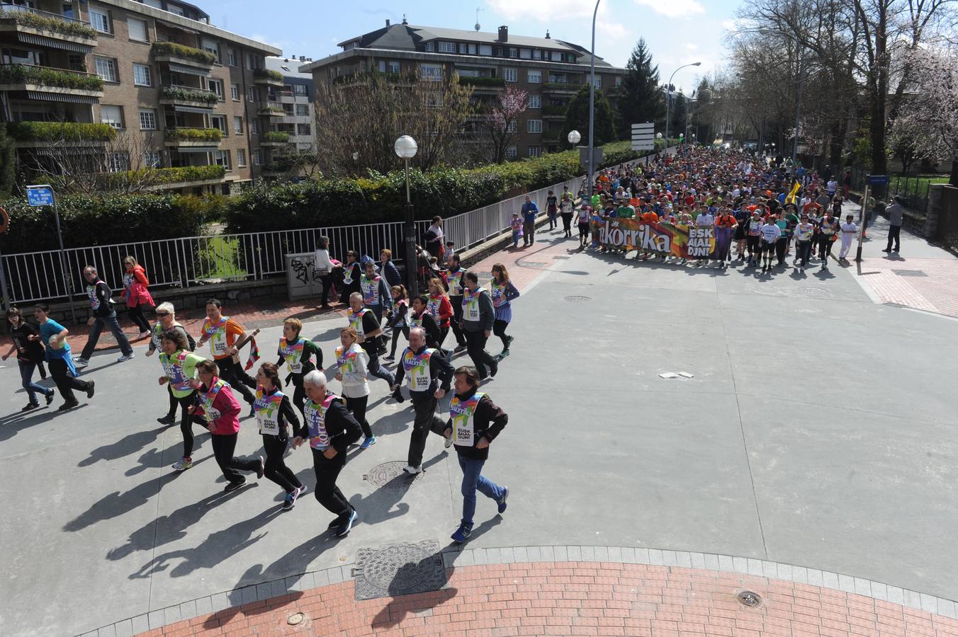 Giro ederra Gasteizen Korrika agurtzeko