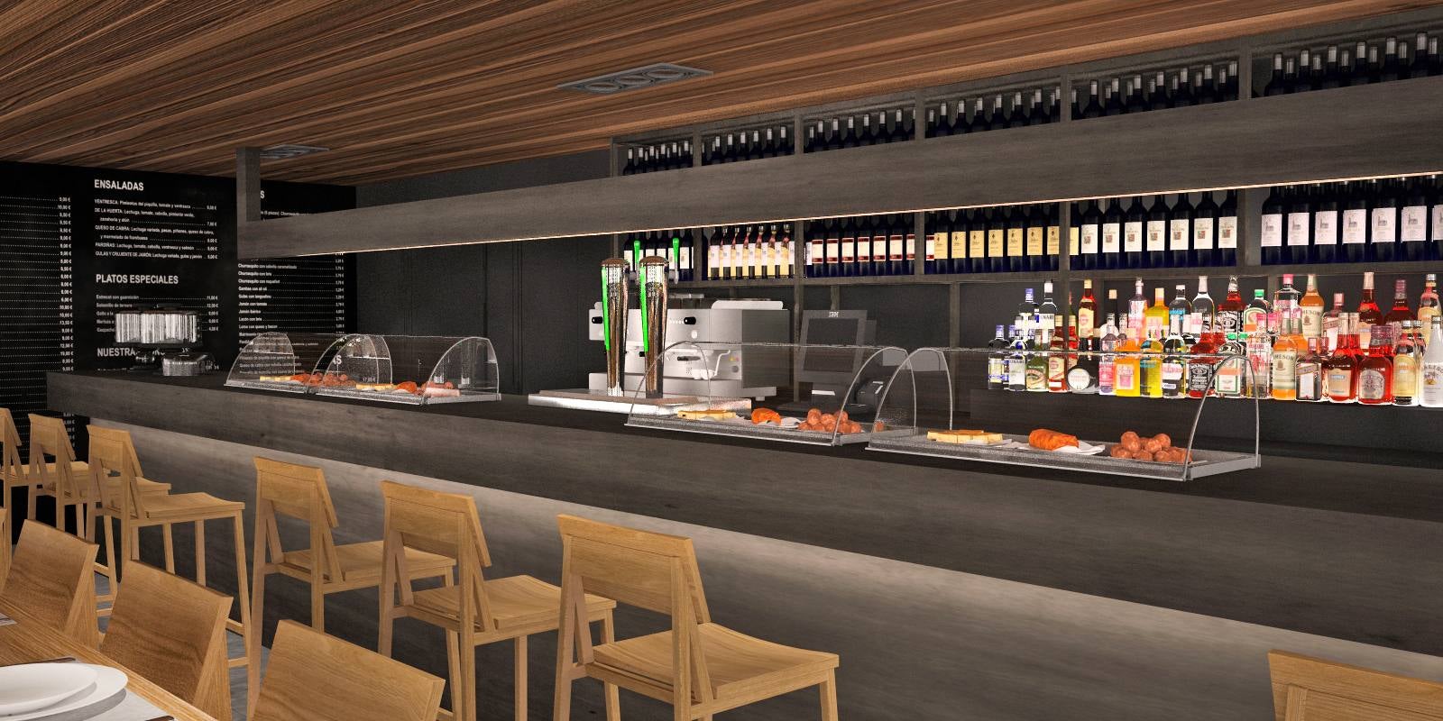 Así es la cafetería de la estación de autobuses de Vitoria