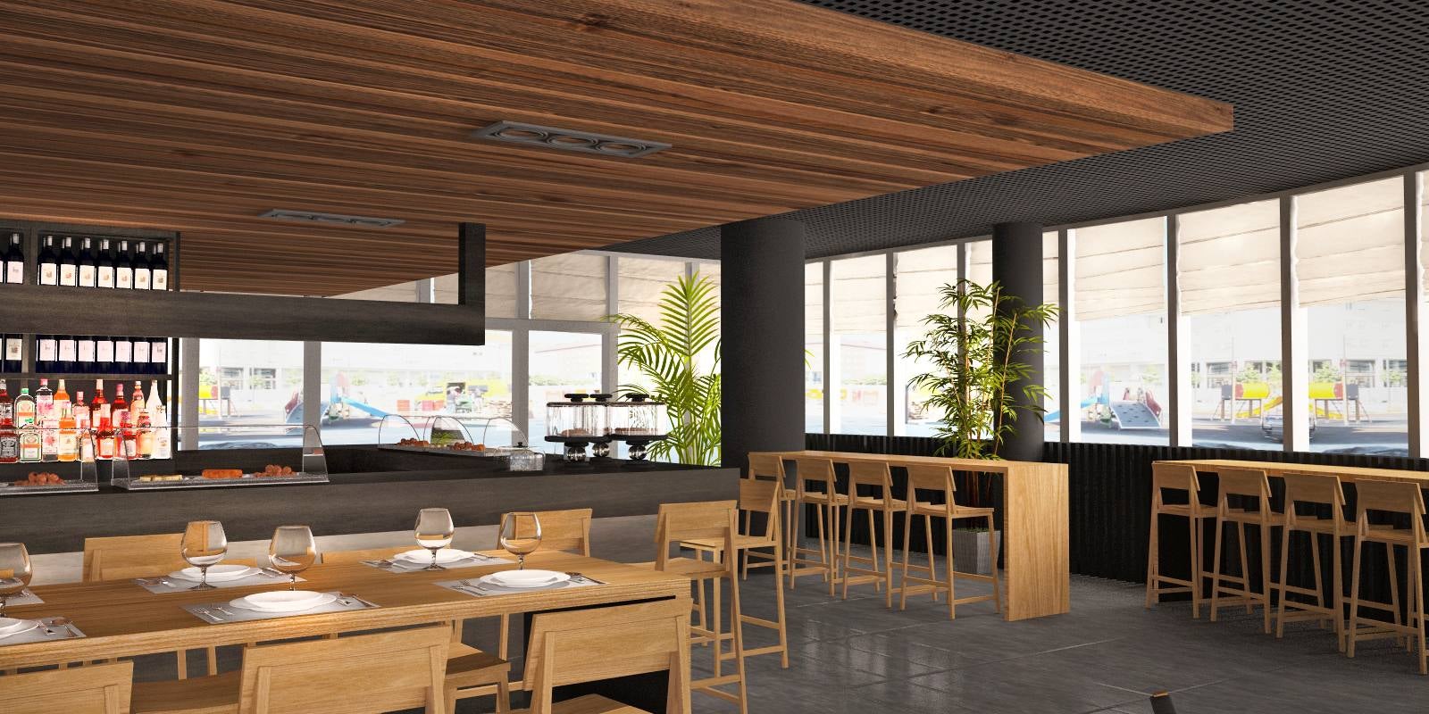 Así es la cafetería de la estación de autobuses de Vitoria