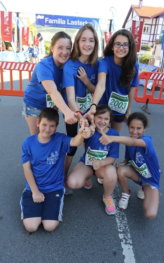 600 personas acuden a la Carrera Familiar de Abanto-Zierbena