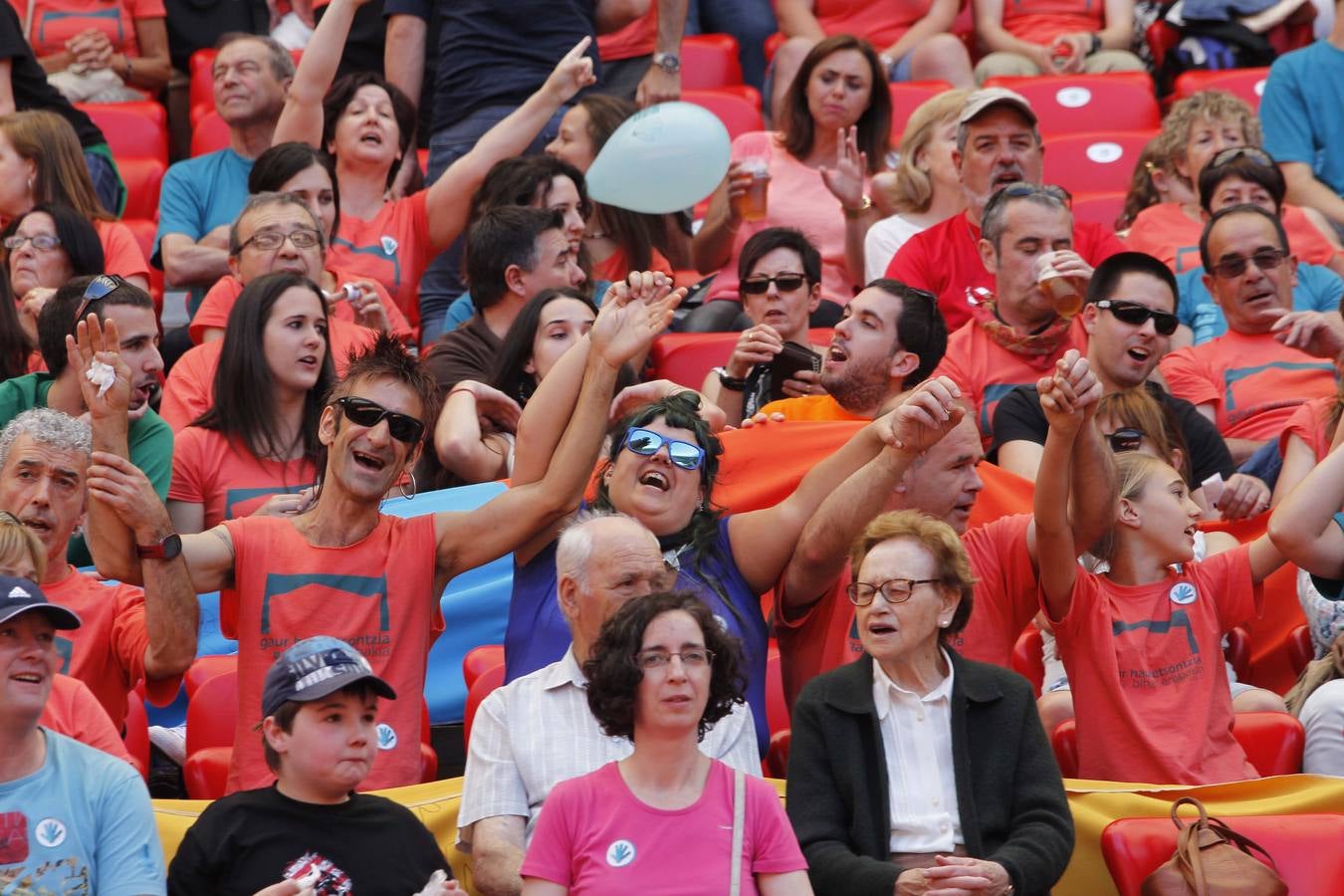 El acto de &#039;Gure esku dago&#039; en San Mamés