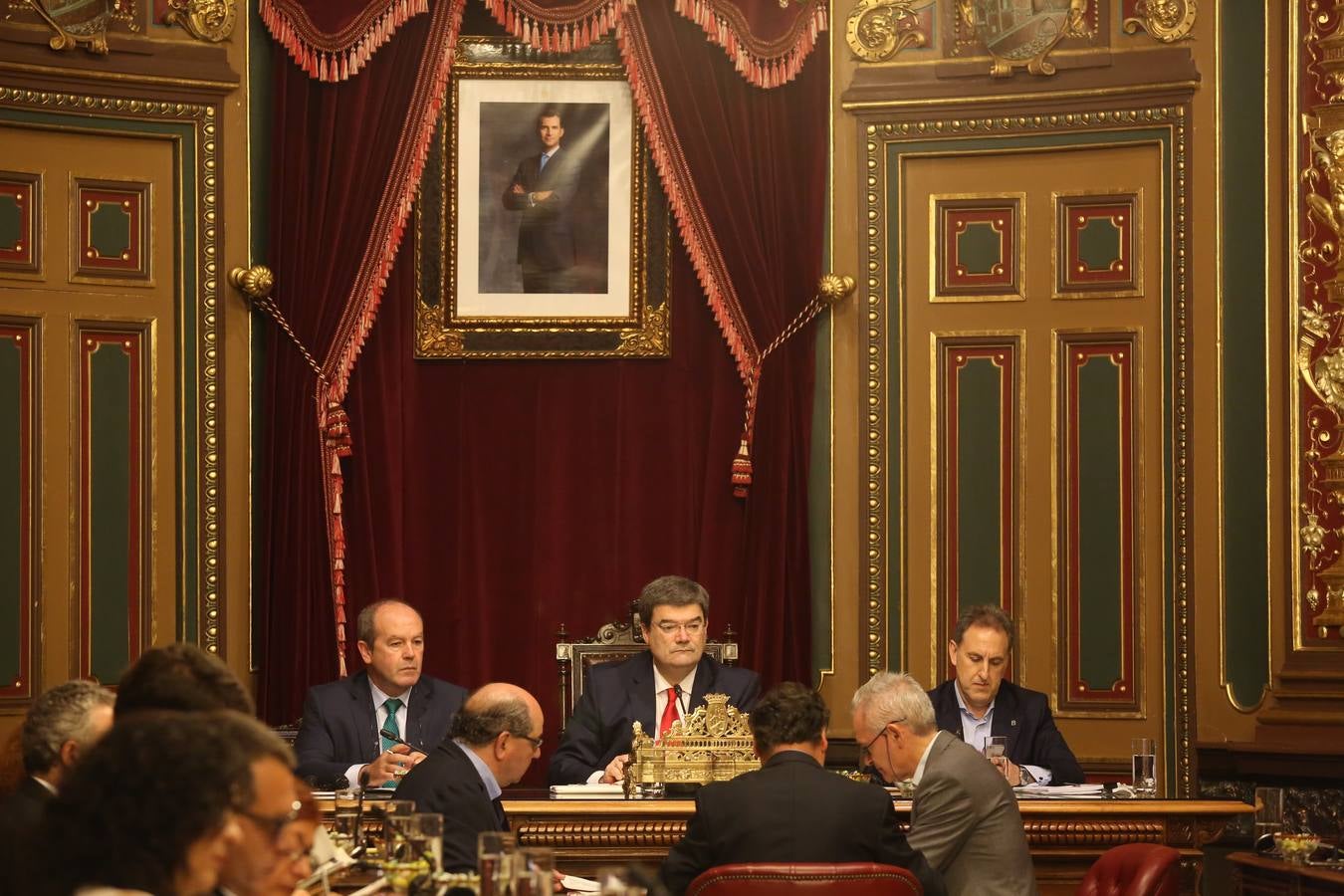 El primer pleno de Juan Mari Aburto como alcalde de Bilbao