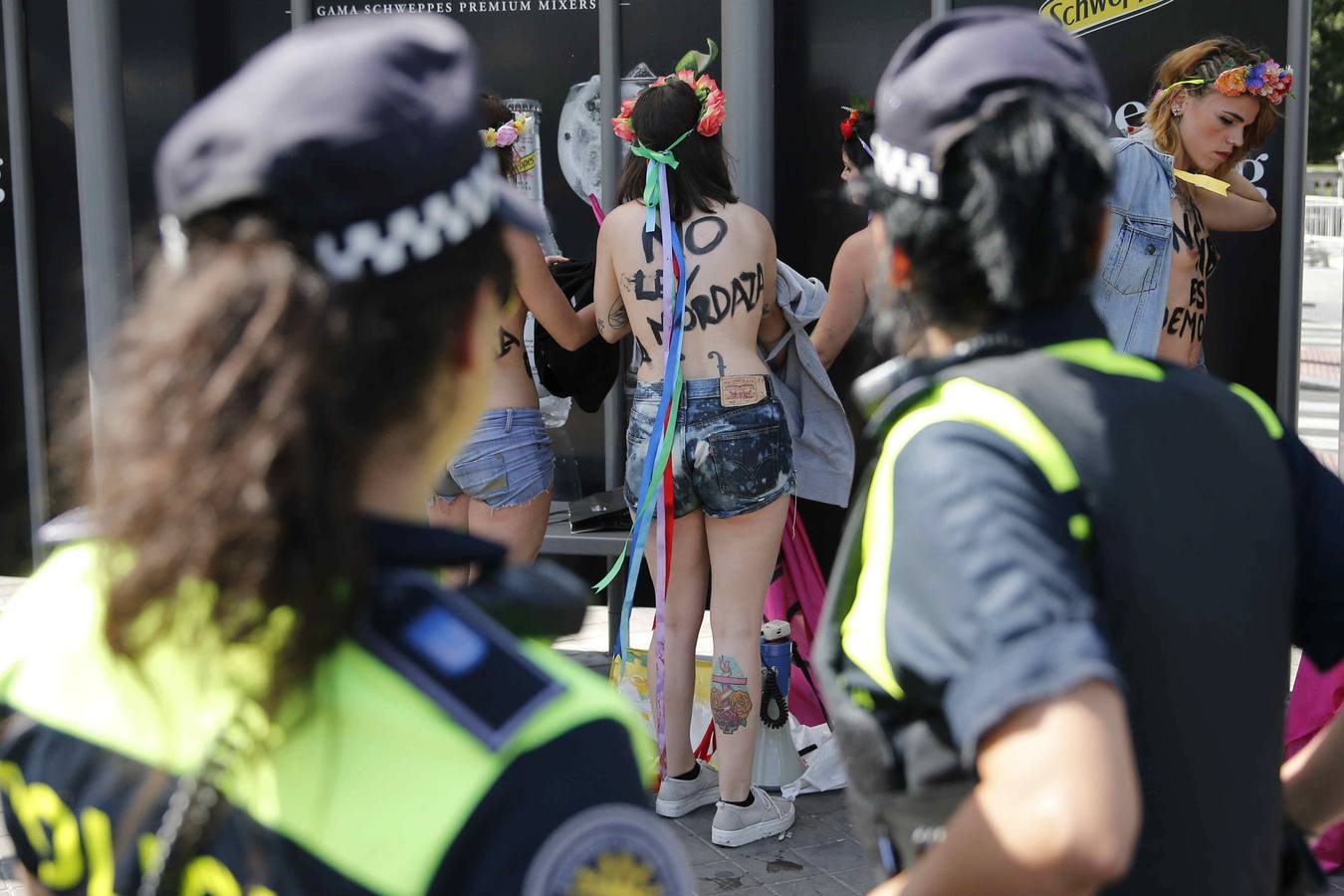 Protesta de Femen contra la &#039;ley mordaza&#039;