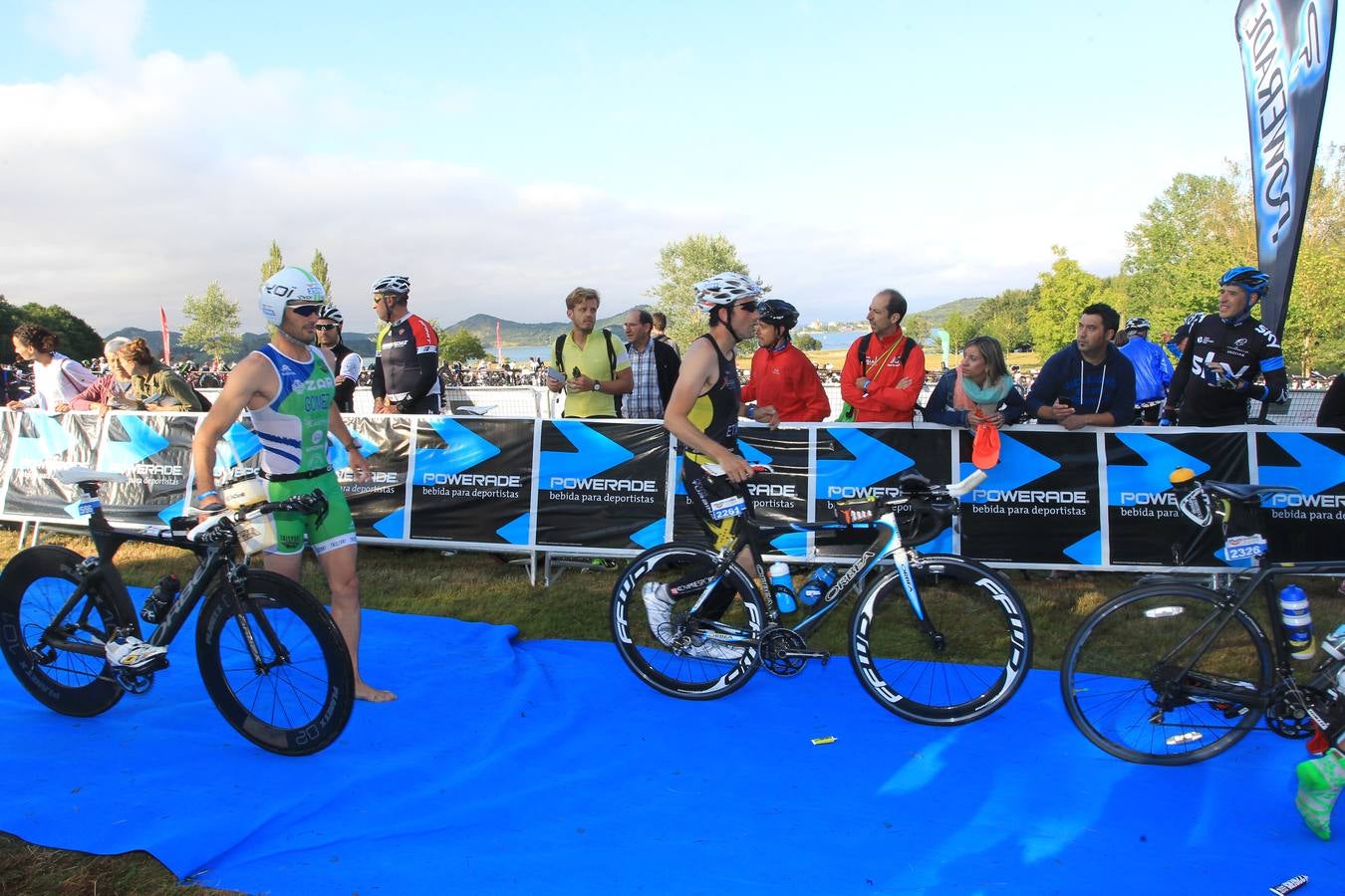 Primera transición de la Triatlón de Vitoria 2015