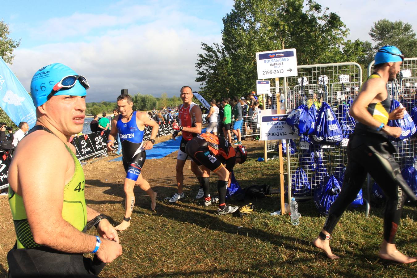 Primera transición de la Triatlón de Vitoria 2015