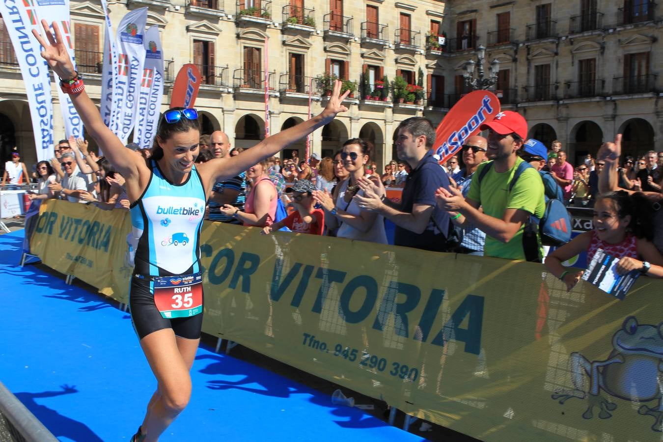 Triatlón de Vitoria, sufrimiento con recompensa