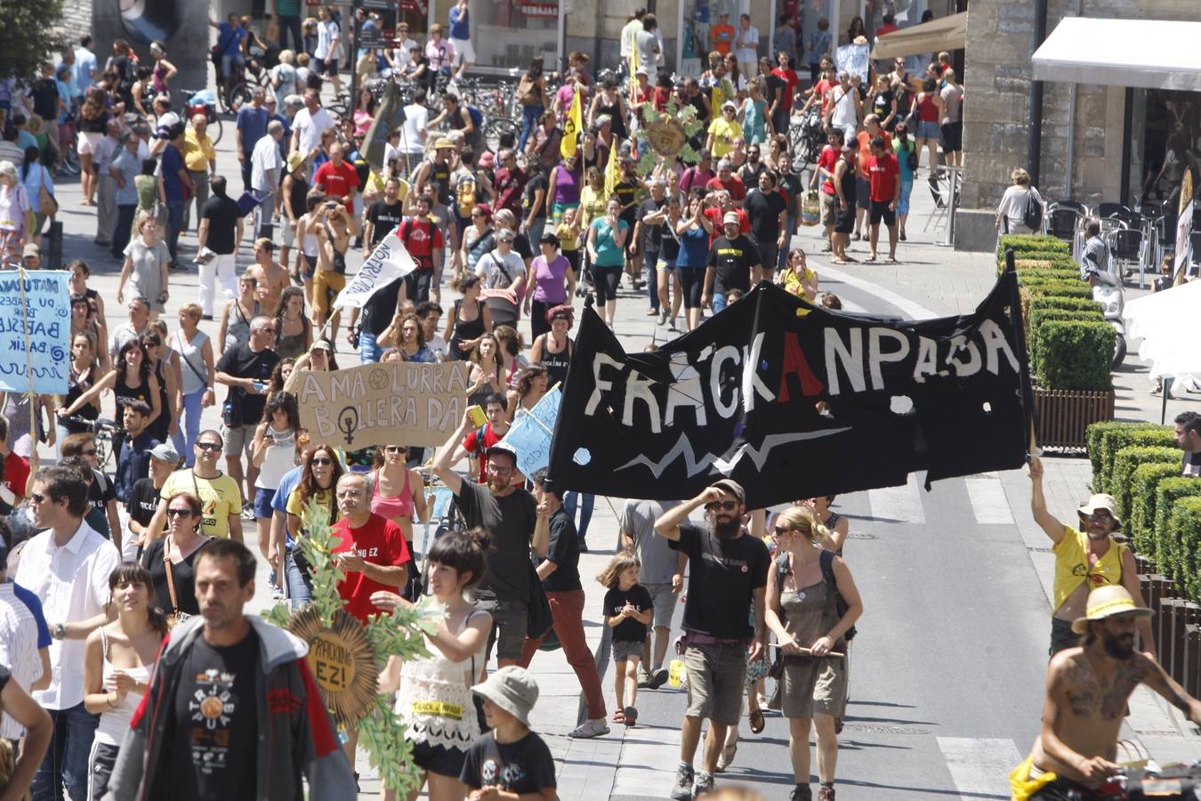 El movimiento antifracking se instala en Vitoria