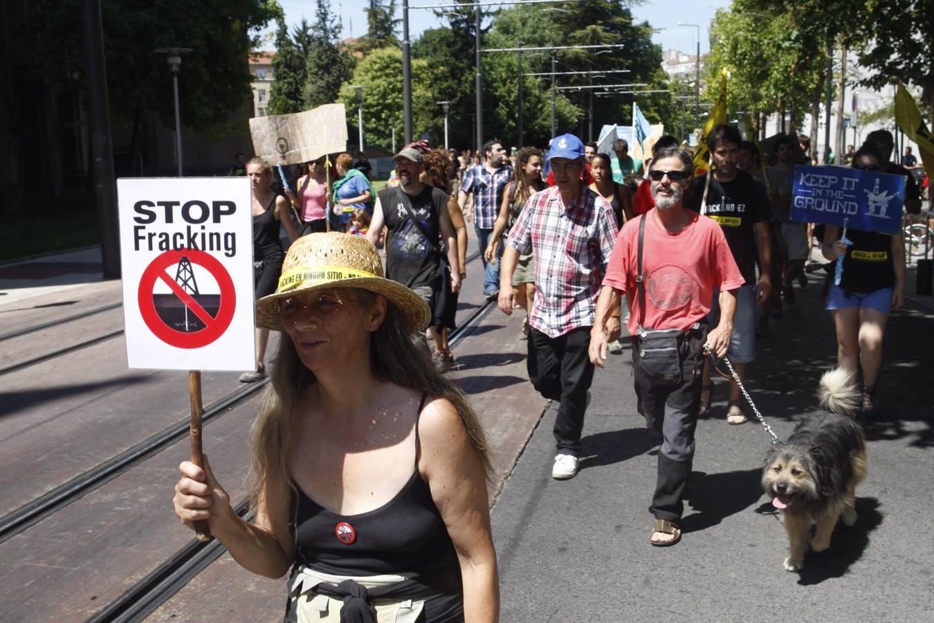 El movimiento antifracking se instala en Vitoria