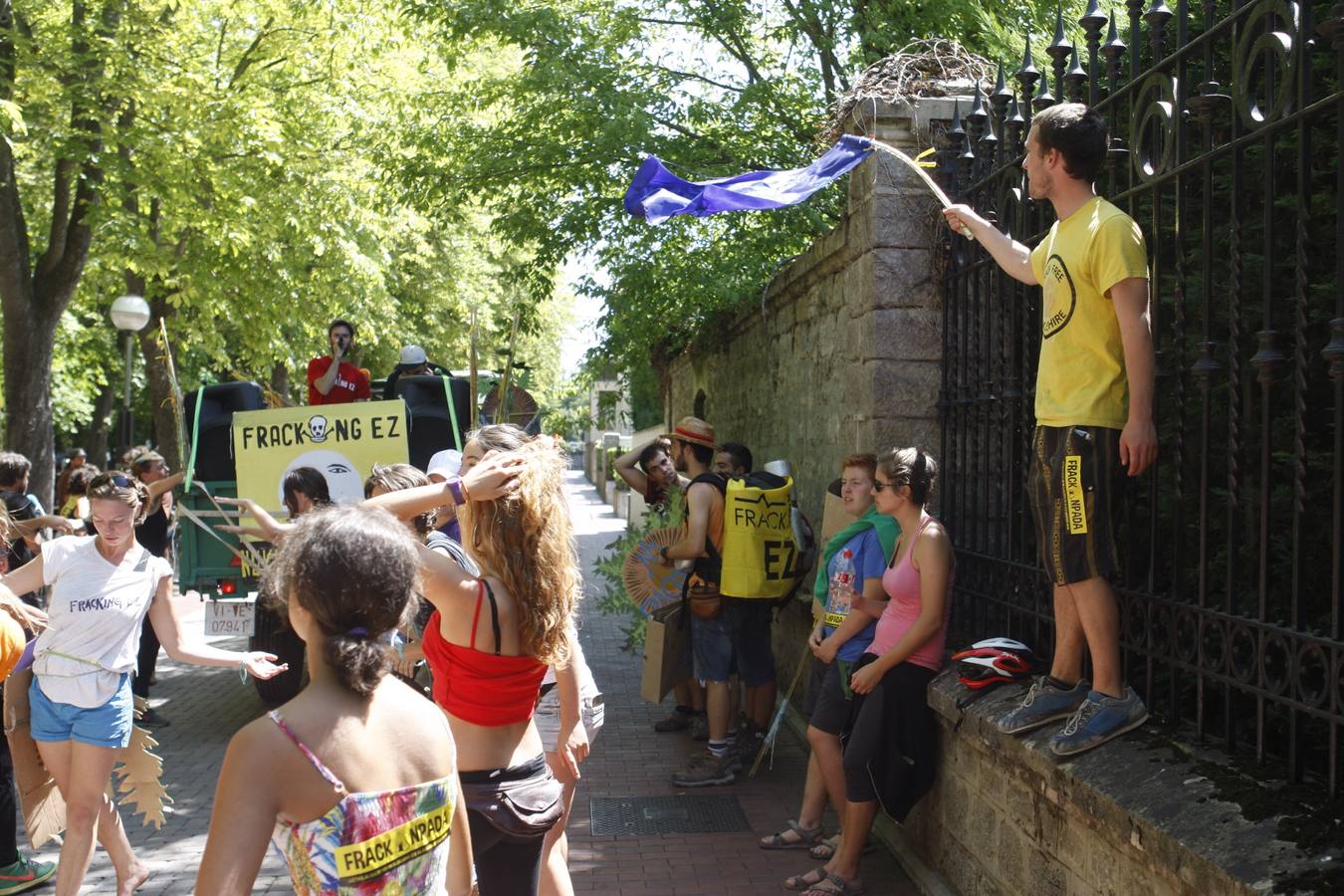 El movimiento antifracking se instala en Vitoria