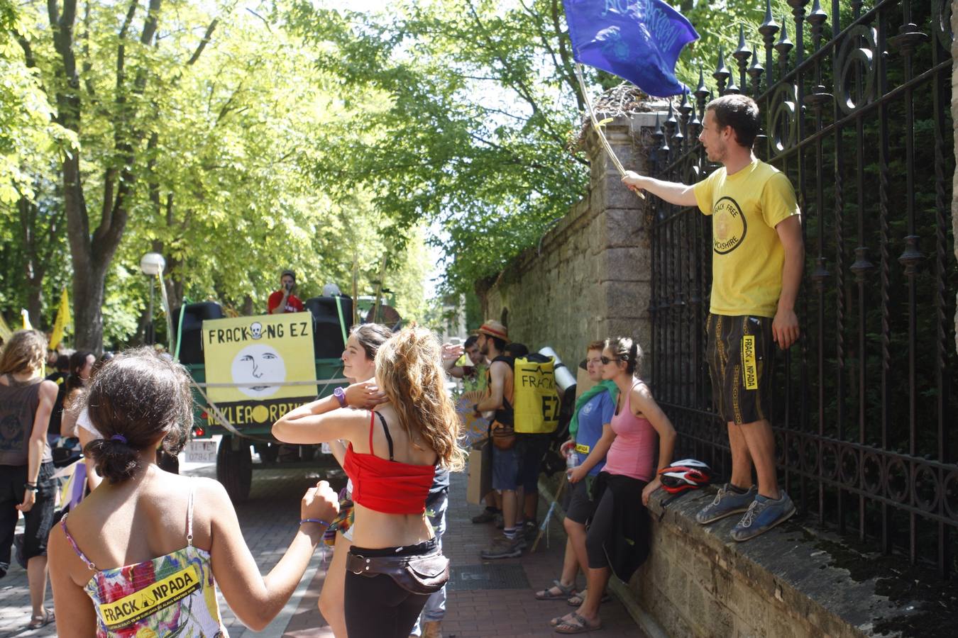 El movimiento antifracking se instala en Vitoria