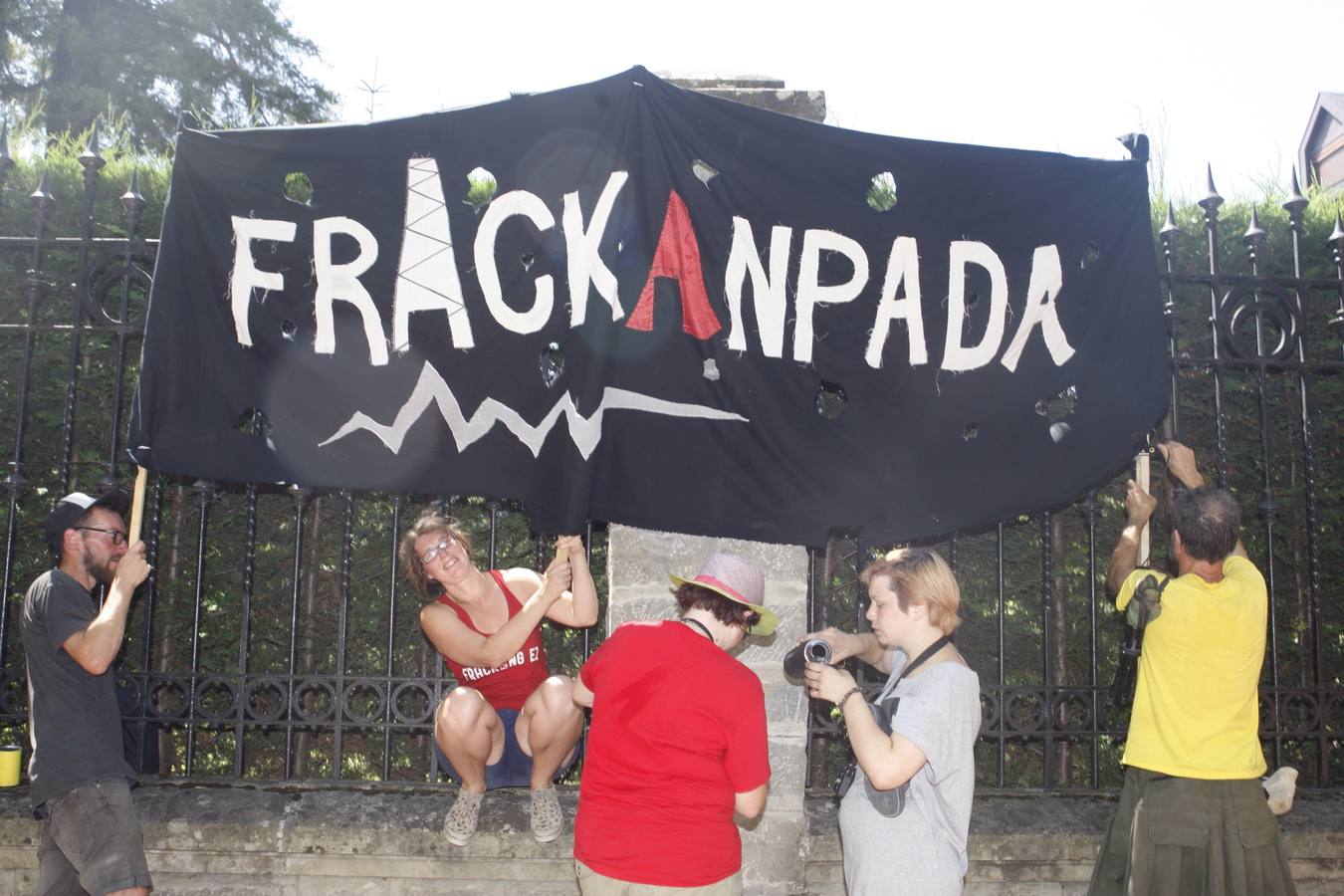 El movimiento antifracking se instala en Vitoria