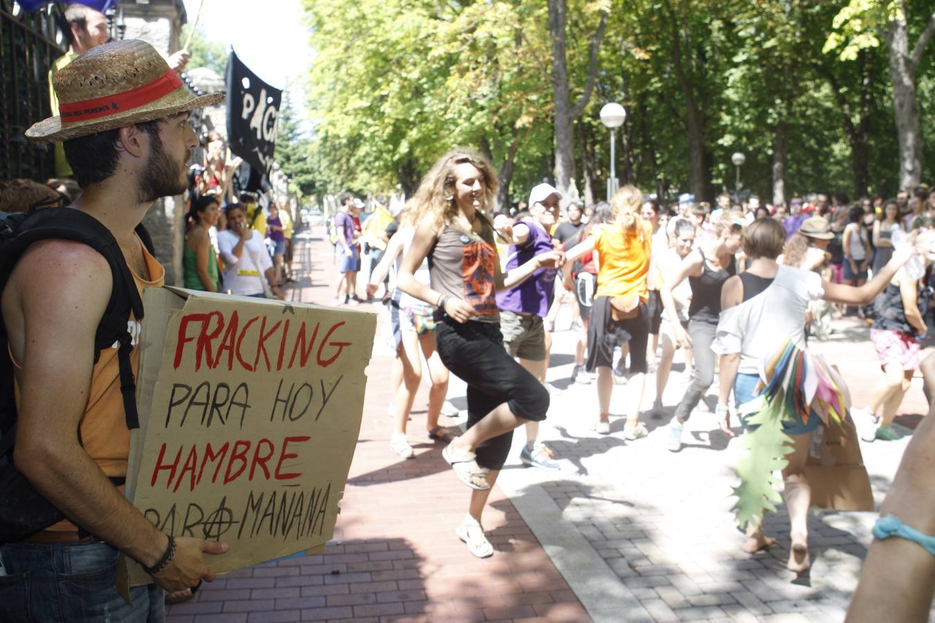 El movimiento antifracking se instala en Vitoria