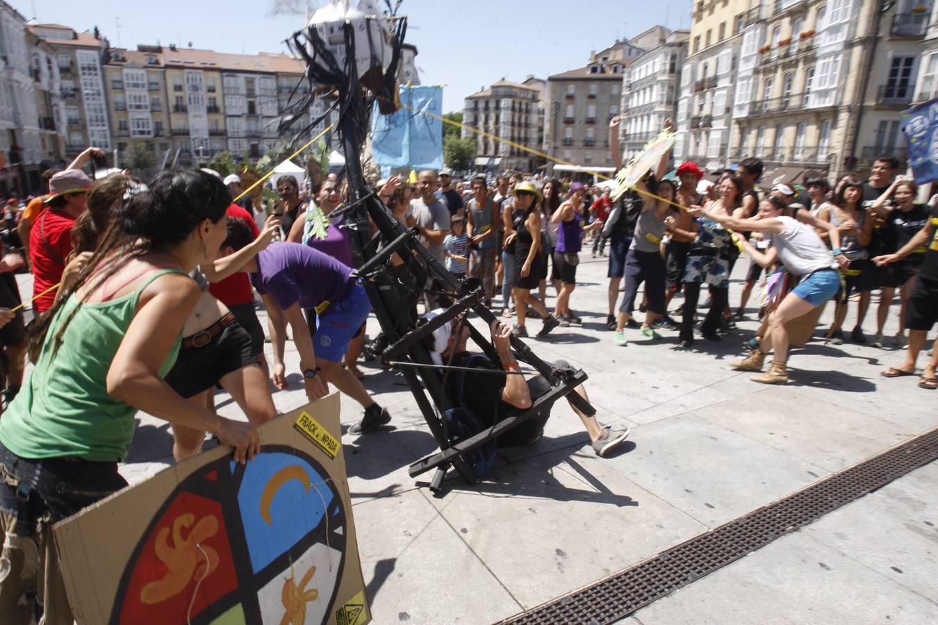 El movimiento antifracking se instala en Vitoria