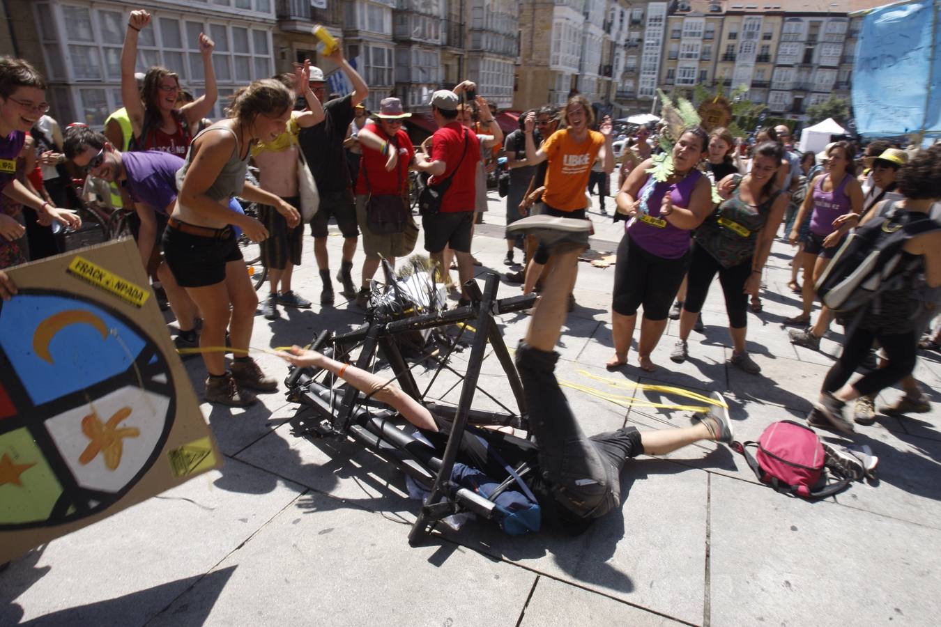 El movimiento antifracking se instala en Vitoria