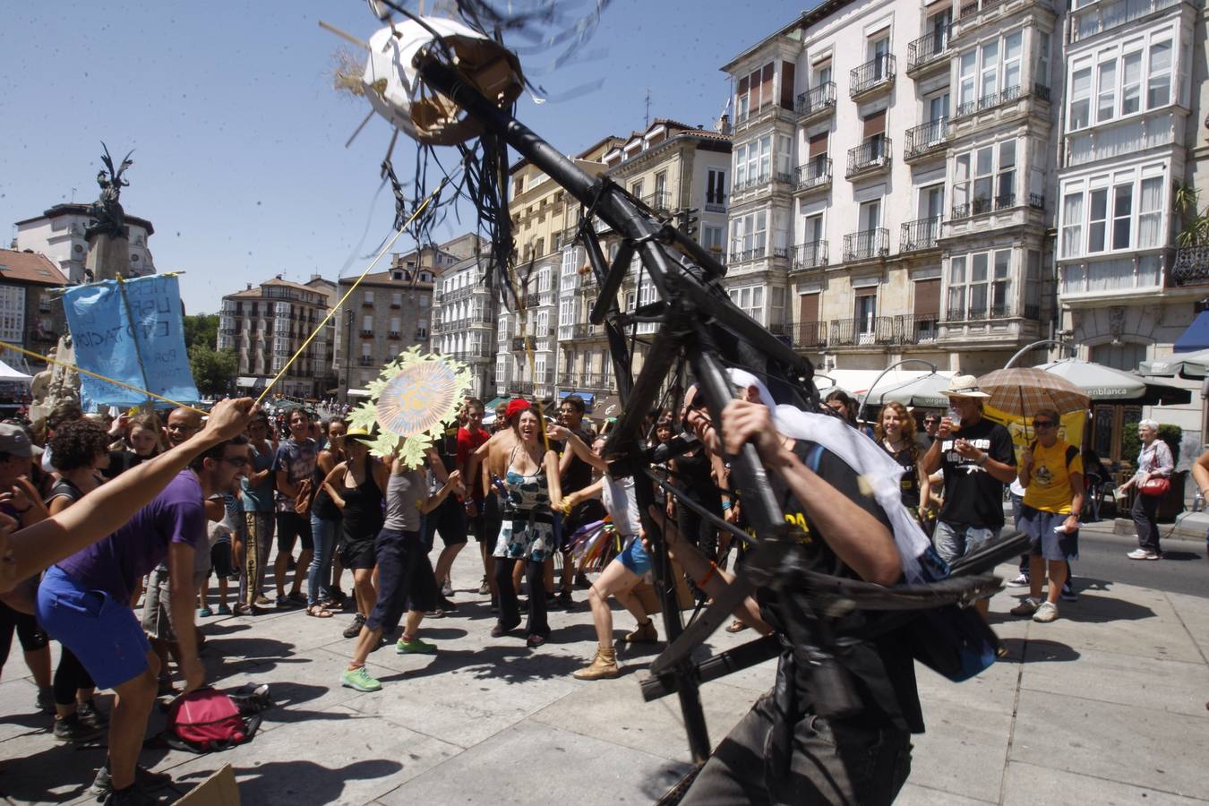 El movimiento antifracking se instala en Vitoria