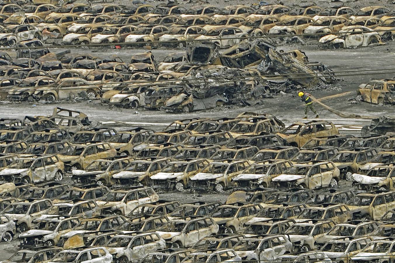Devastación en Tianjin