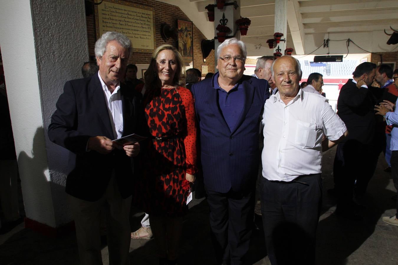 Manuel López Lombera ‘Piru’, María Jesús Cava, Manolo Vicario y Juan Astorki.