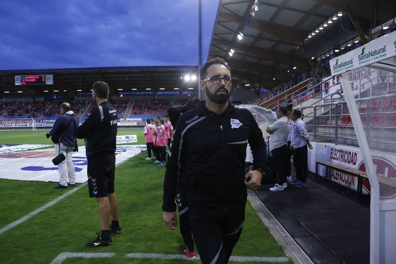 Partido de Copa entre el Numancia y el Alavés