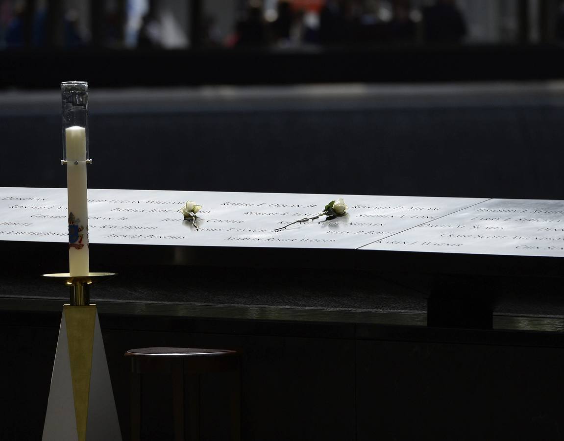 El Papa reza con líderes de otras religiones en la Zona Cero de Nueva York