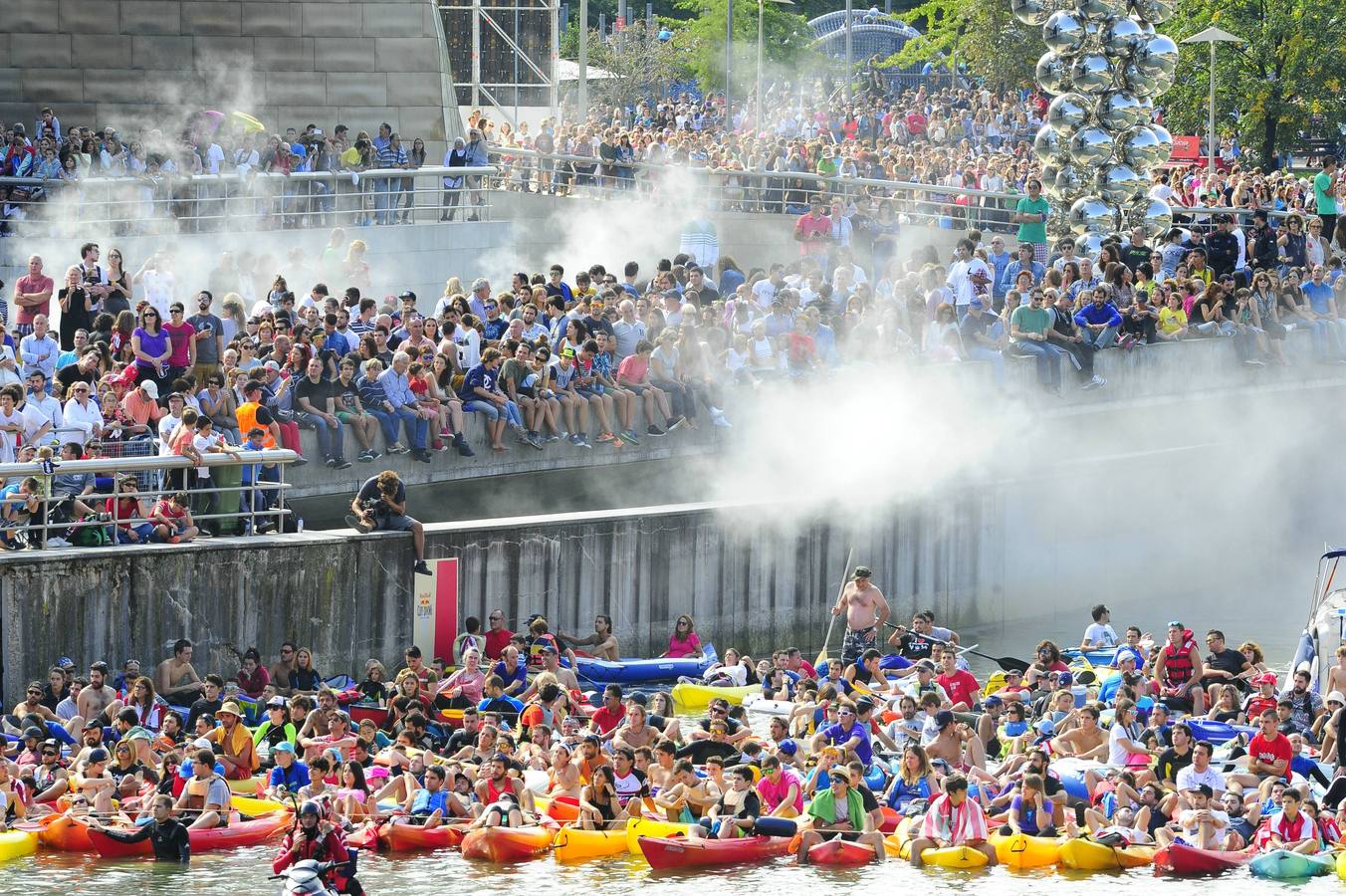 Bilbao vibra con los clavadistas