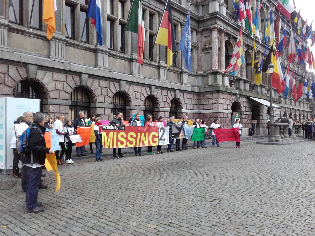 La familia de Hodei exige en Amberes que siga su búsqueda