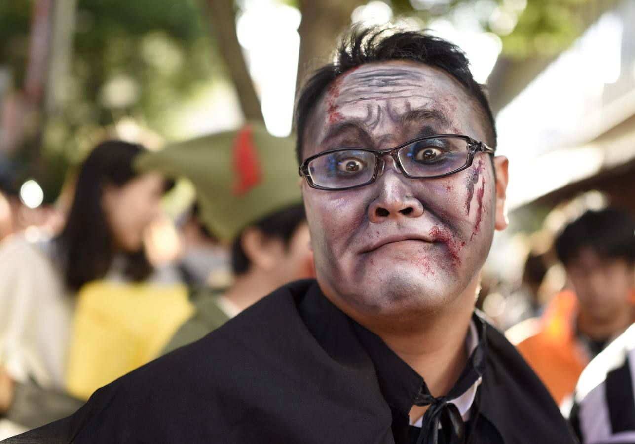 En Tokio se adelantan a Halloween