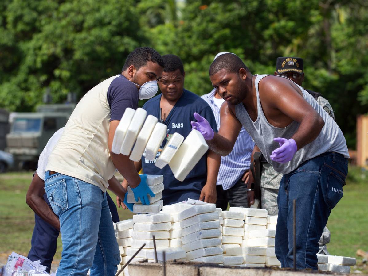 832 kg de drogas incinerados en la República Dominicana