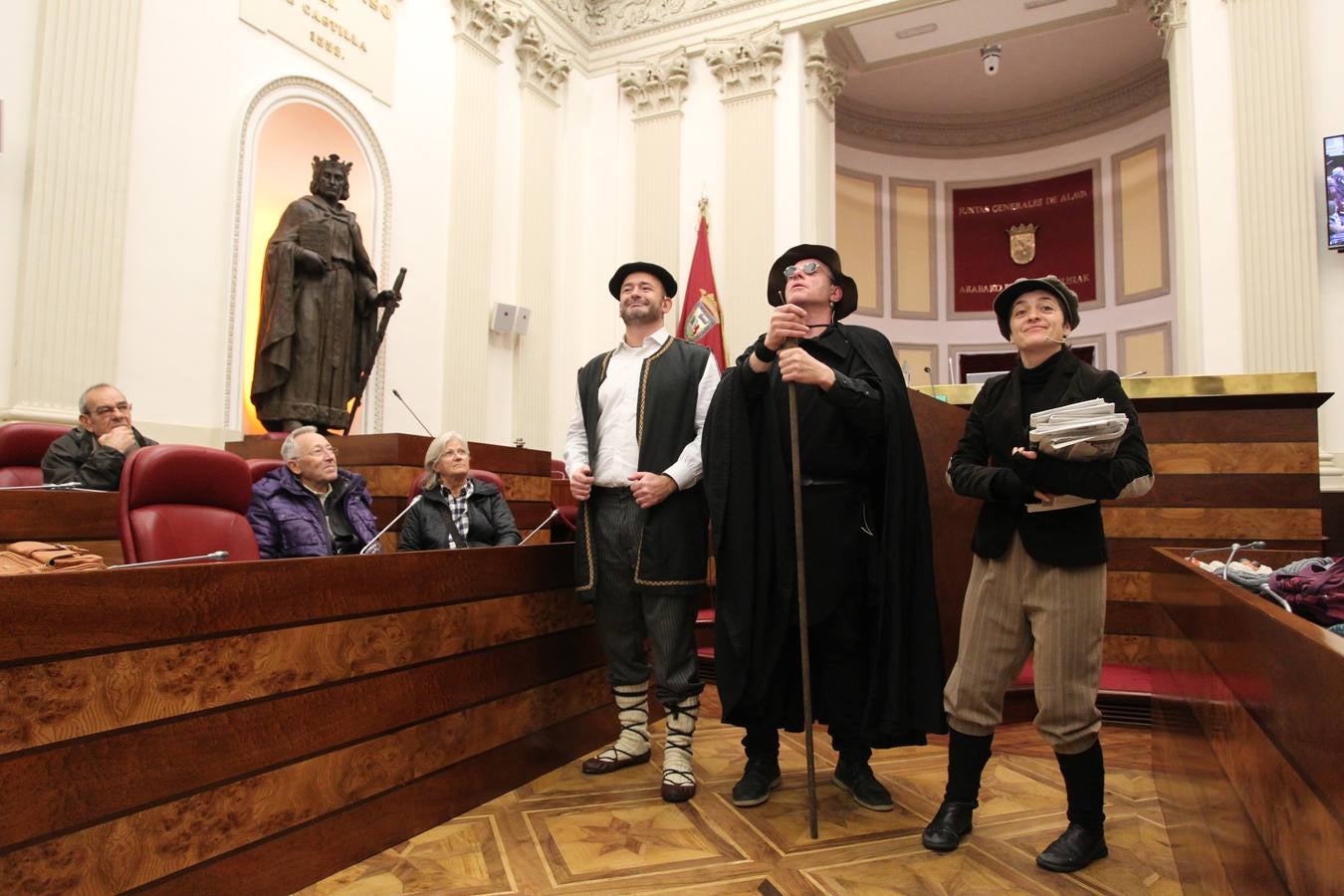 Fiesta en el parlamento de los alaveses