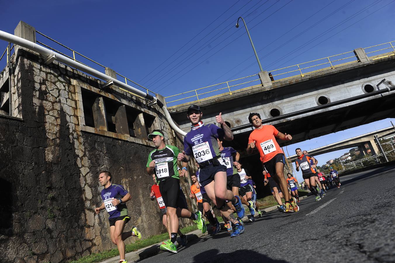 Desde Santurtzi a Bilbao con objetivos solidarios