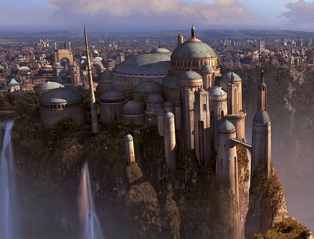 Naboo. Se trata de un planeta colonizado por los humanos y en el que sobresalen sus verdes praderas y colinas. Sus habitantes nativos son conocidos como Gungan y adoptan forma de anfibio. Su mayor ciudad es Otoh Gunga,sumergida bajo el lago Paonga.