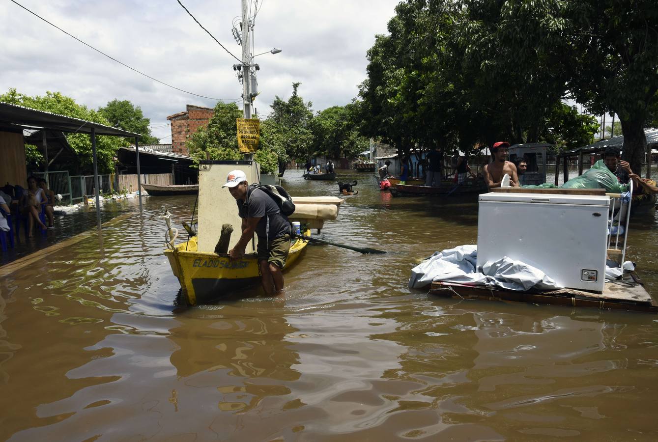 Terribles inundaciones en Asunción, Paraguay