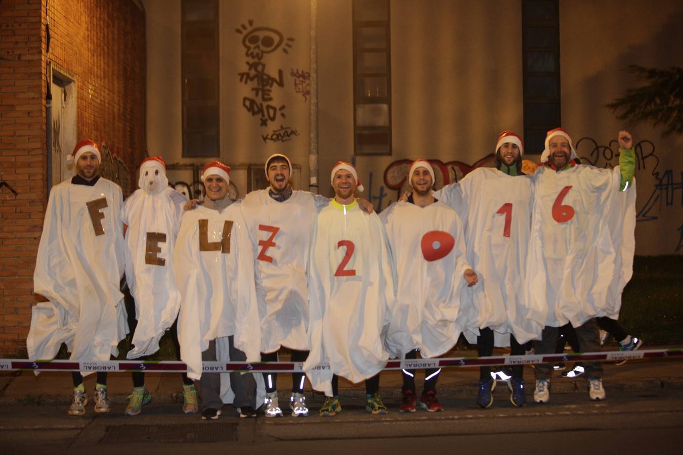 Calentamiento para la San Silvestre de Vitoria 2015
