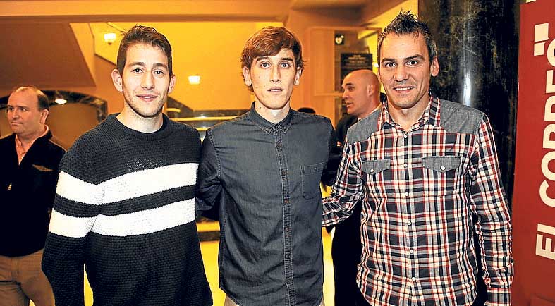 Ángel Gándara, Aitor Ramos y Txemi Talledo.