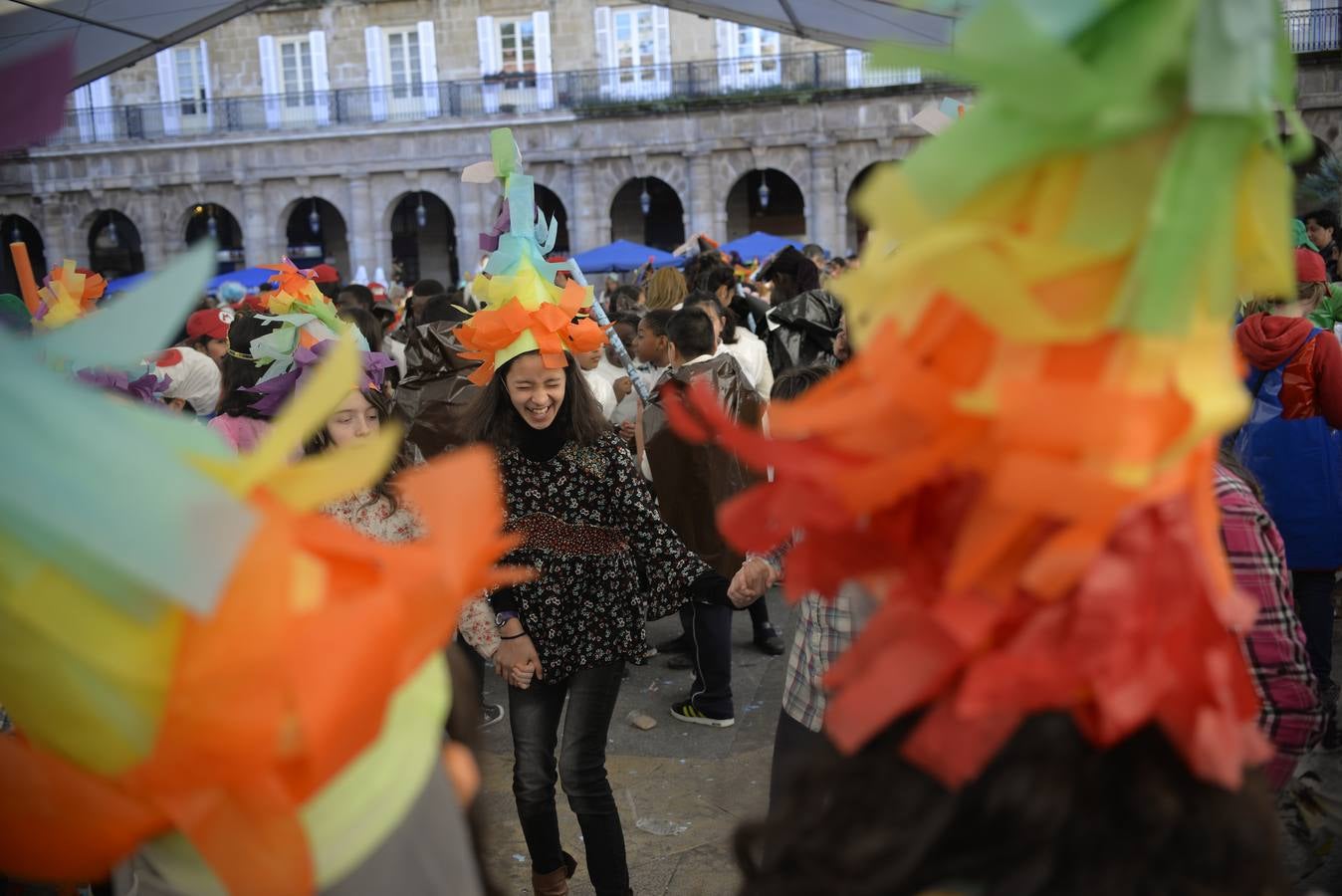 Los niños se apoderan del Carnaval en Bilbao