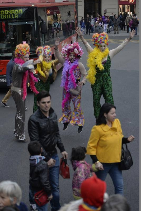 El Carnaval se adueña de la Gran Vía